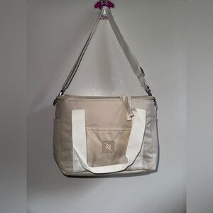Nespresso Beige Travel Cooler Limited Edition Soft Sided Insulated Bag